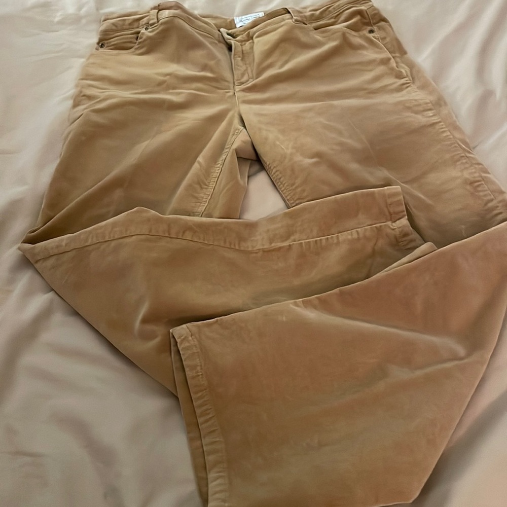 Golden tan corduroy jeans.  Great for fall!
